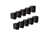 MAXSA Battery Powered Motion Activated LED Outdoor Night Light 10 Pack, Dark Bronze 41042