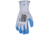 MCR Safety Cut Pro 10 Gauge Dyneema Diamond Technology/Steel Shell Cut Resistant Work Gloves, Nitrile Foam Coated Palm and Fingertips, Blue/Blue, Medium, 9672DT5M