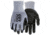 MCR Safety Cut Pro 15 Gauge Hypermax Shell Cut, Abrasion and Puncture Resistant Work Gloves, Nitrile Foam Coated Palm and Fingertips, Black/Blue, Medium, 92715NFM