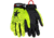 MCR Safety Cut Pro Mechanics Cut and Puncture Resistant Work Gloves, Synthetic Leather Palm and Fingers, Palm Lined with Alycore, Black/Hi-Vis Lime, Medium, ML300AM