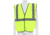 MCR Safety Hi Vis Reflective Safety Vest, ANSI Type R Class 2, Solid with 2in Silver Stripes, Hook and Loop Front Closure, Fluorescent Lime, 2X, VCL2SLX2