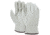 MCR Safety Leather Drivers Work Gloves, CV Grade Unlined Grain Cow Leather, Keystone Thumb, Beige, Large, 3215L