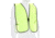 MCR Safety Mesh Safety Vest, Lightweight Poly Mesh, Non-ANSI Rated, Fluorescent Lime, One Size, V200