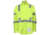 MCR Safety S1CL3LXL Flame Resistant Work Shirt, Class 3 Hi-Visibility Protection, 2in Silver FR Reflective Stripes, Fluorescent Lime, XL, S1CL3LXL