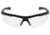 MCR Safety Tier1 T122 Tactical Gear Safety Glasses, Matte Black Frame, Clear MAX6 Superior Anti-Fog Lens, One Size, T12210P
