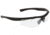 MCR Safety Tier1 T122 Tactical Gear Safety Glasses, Matte Black Frame, Clear MAX6 Superior Anti-Fog Lens, One Size, T12210P