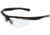 MCR Safety Tier1 T122 Tactical Gear Safety Glasses, Matte Black Frame, Clear MAX6 Superior Anti-Fog Lens, One Size, T12210P