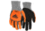 MCR Safety UltraTech Mechanics Gloves, Cut Pro 13 Gauge HyperMax Shell with Sandy Nitrile Foam Palm and Fingertips, Black/Salt and Pepper, Large, UT1952L