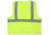 MCR Safety V2CL2MLXL Hi Vis Reflective Safety Vest, ANSI Type R Class 2, Mesh with 2in Silver Stripes, Hook and Loop Front Closure, Fluorescent Lime, XL, V2CL2MLXL