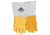 MCR Safety Welding Premium Grain Elkskin Leather Work Gloves, Cotton/Foam Lined Back, Sewn with DuPont Kevlar, Gold and Gray, X - Large, 49751XL