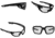 Mechanix Wear Type-X Safety Glasses, Anti-Scratch Black Frame, Black Lens, One Size, VXF-10AF-PU