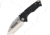 Medford Praetorian Genesis Framelock Folding Knife, 3.25in Tumbled Finish S35Vn SS Tanto Blade, Black G10 Handle With Tumbled Titanium Back Handle, Water Tight Storage Case, MK028STT-08TM