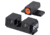 Meprolight Hyper Bright Springfield Armory Hellcat Low Fixed Tritium Night Sight Set, Black, Orange Front Sight, 0401403131