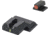 Meprolight Hyper-Bright V-Sight S&amp;W M&amp;P Shield, Non-Ez Models, - O Ring, Black Orange Ring, 417753131, 417753131