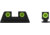 Meprolight IWI Masada Fixed Self-Illuminated Pistol Sights Set, Green, 0195873101, 195873101