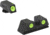 Meprolight IWI Masada Fixed Self-Illuminated Pistol Sights Set, Green, 0195873101