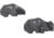 Meprolight MEPRO FUBS - Self-Illuminated Folding Back-Up Rifle Sights, 2 Dot Rear / 1 Dot Front, Black, 404100