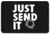 Merica Life Just Send It PVC Patch, Black and White, 3 x 2, JSI-BK