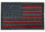 Merica Life Silver US Flag Forward Patch, 3 x 2, SILVER-USFLAG FORW