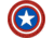 Merica Life Star Shield PVC Patch, Red/White/Blue, 3, CA-SHEILD