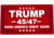 Merica Life Trump Flag MAGA 45/47 Patch, 3x1.5in, Red, TRUMP-MAGA