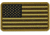 Merica Life US Flag Forward PVC Patch, Coyote, 3 x 2, USFLAG-FORW-COY