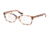Michael Kors INDIA MK4039 Single Vision Prescription Eyeglasses, 52mm, Pink Tortoise, MK4039-3026-52-SV