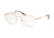 Michael Kors MACAO MK3034 Progressive Prescription Eyeglasses, 53mm, Rose Gold, MK3034-1108-53-PRO