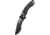 Microtech Amphibian Ram-Lok Black P/S G-10 3.875in Folding Knife, Black, 137RL-2FLGTBK