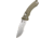 Microtech Amphibian Ram-Lok STW Part Serr Fluted G10 3.875in Folding Knife, Olive Drab, 137RL-11FLGTOD