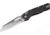 Microtech MSI S/E Tri-Grip Injection Molded Black Stonewash Part Serrate 3.88in Folding Knife, Black, 210T-11PMBK