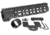 Midwest Industries AR-15 Free Float 1-Piece Handguard, 9.5 inch Combat Rail, Black, Medium, MI-CRM-9.50
