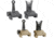 Midwest Industries Combat Rifle Sight Set, Black, Flat Dark Earth