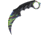 Miscellaneous Neck Knife HyperBeast Knife, 7.25in Overall, 3.5in SS Karambit Blade, Black Finger Grooved Nylon Handle, Finger Ring, Multi Color Blade, Black Nylon Neck Sheath, YC-9115-R