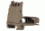 Mission First Tactical Back Up Polymer Flip Up Rear Sight With Windage Adjustment Scorched Dark Earth