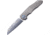 MKM Root Slip Joint Gray Folding Knife, 2.75 satin finish Bohler M390 stainless blade, Sand blast finish titanium handle, MK RT-T