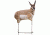eichler antelope decoy with quickstand, brown