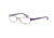 Morgan 203107 Single Vision Prescription Eyeglasses - Violet Frame and Clear Lens 203107-389SV