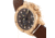 Morphic M81 Series Chronograph Leather-Band Watch w/Date, Brown/Rose Gold - Mens, MPH8104