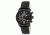 Mens M38 Series Watch,43mm,Black Analog Dial,Black Bezel,Black Leather Band