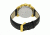 Mens M38 Series Watch,43mm,Black Analog Dial,Gold Bezel,Black Leather Band