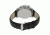 Mens M38 Series Watch,43mm,Charcoal Analog Dial,Silver Bezel,Black Leather Band