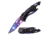 Mtech Drop Point Spring Assisted Knife w/Bottle Opener, 3.5 in, 3Cr13 Stainless Steel Stainless Steel, Serrated, Blue, MT-A705GLX