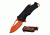 Mtech Folding Blade, 2.75in, Stainless Steel Blade, Black Nylon Fiber Handle MT-A882OR