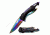 Mtech Folding Blade, 3.25in, Stainless Steel Blade, Black And Rainbow Titanium Coated Aluminum Handle MT-705RB