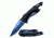 Mtech Folding Blade, 3.75in, Stainless Steel Blade, Black And Blue Titanium Coated Aluminum Handle MT-A705BL