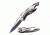Mtech Folding Blade, 3.75in, Stainless Steel Blade, Silver Anodized Aluminum Handle MT-A705SL