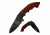 Mtech Folding Blade, 4in, Stainless Steel Blade, Handle MX-A829BW