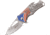 Mtech Drop Point Spring Assisted Knife w/Bottle Opener, 2.25 in, 3Cr13 Stainless Steel Stainless Steel, Stainless/Flag, MT-A882SAF