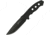 Mtech Knife, 10.5in Overall, 5.25in Black SS Drop Point, Black Textured Nylon Handle, Black Nylon Sheath, MT-20-81BK